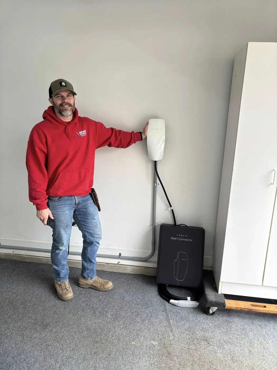 Amplified Electric ev charger installation